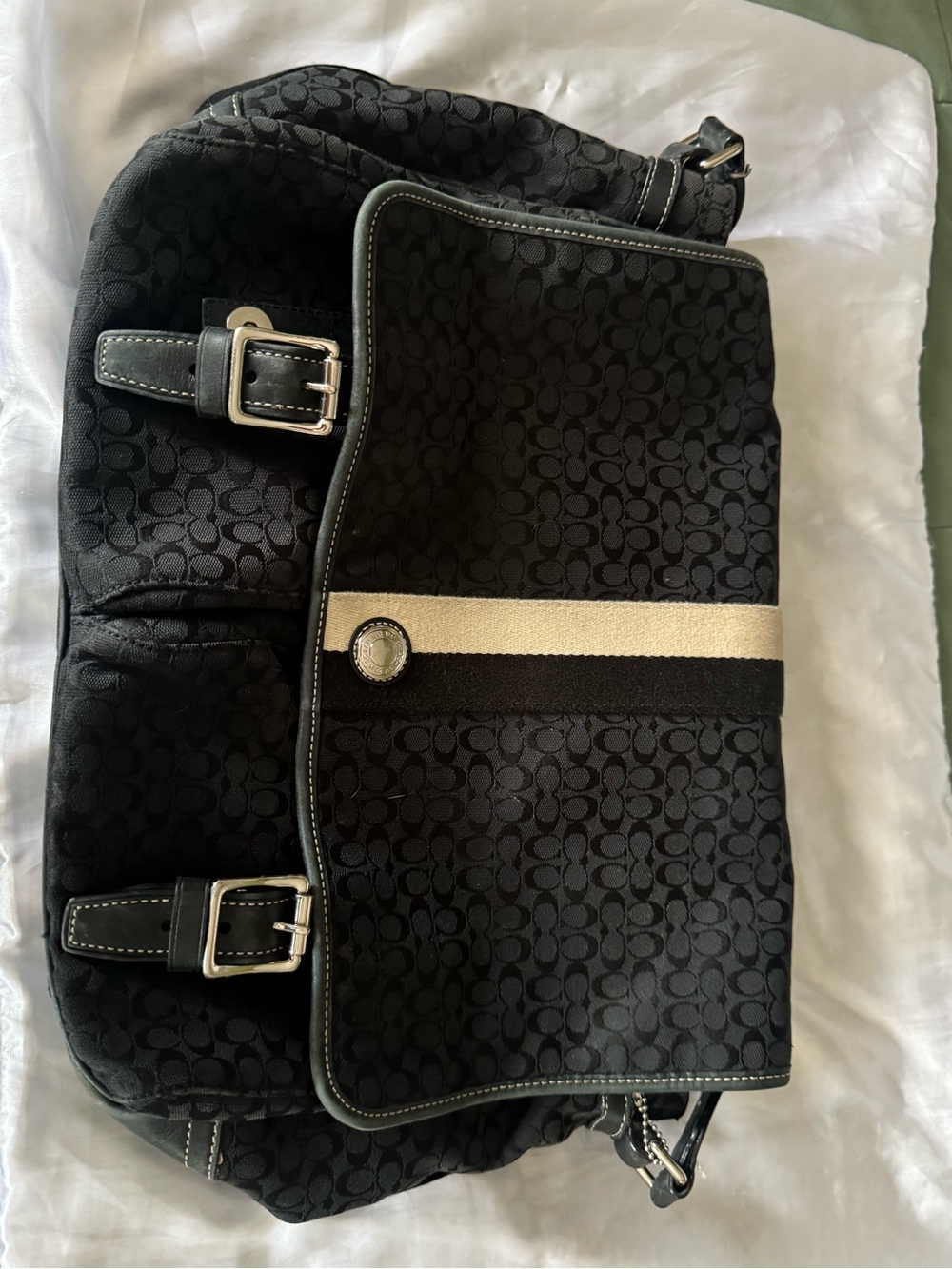 Black coach shoulder bag